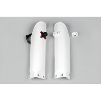 Fork Slider Protector + Quick Starter white for Ktm SX 85 (2004-17) - REPLICA PLASTICS - KT03090-047 - Ufo Plast