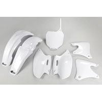 Plastic Kit white for Yamaha YZF 250 (2001-02) - REPLICA PLASTICS - YAKIT303-046 - Ufo Plast