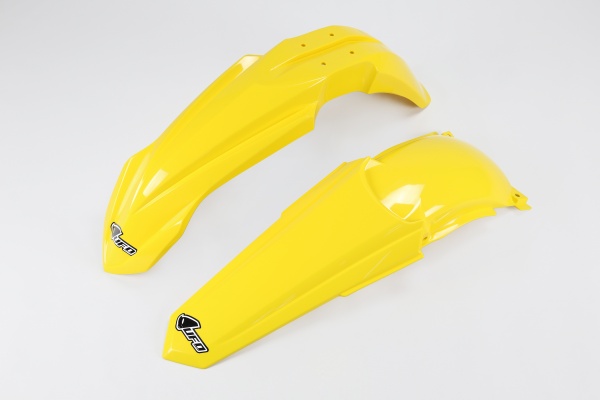 Fenders Kit yellow for Yamaha YZ 125 (2002-14) - YZ 250 (2002-14) - REPLICA PLASTICS - YAFK312-101 - Ufo Plast