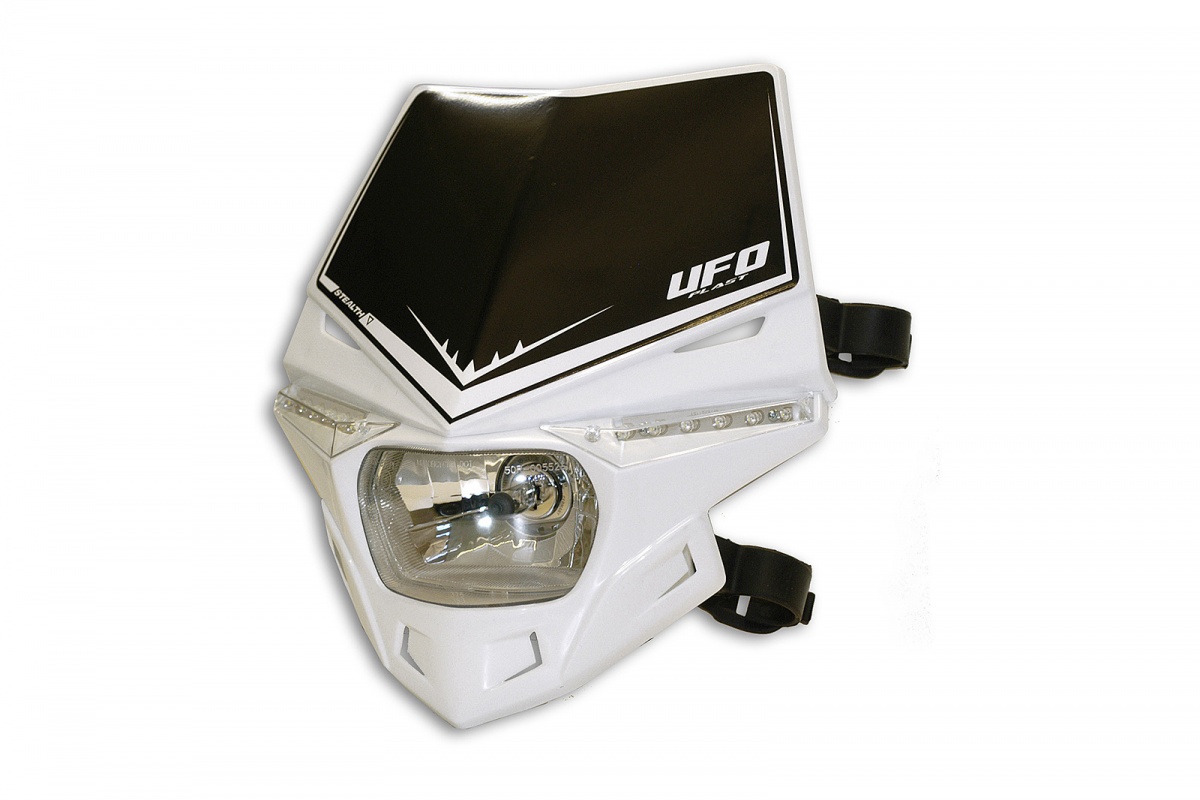 Motocross Stealth headlight white - Headlight - PF01715-041 - Ufo Plast