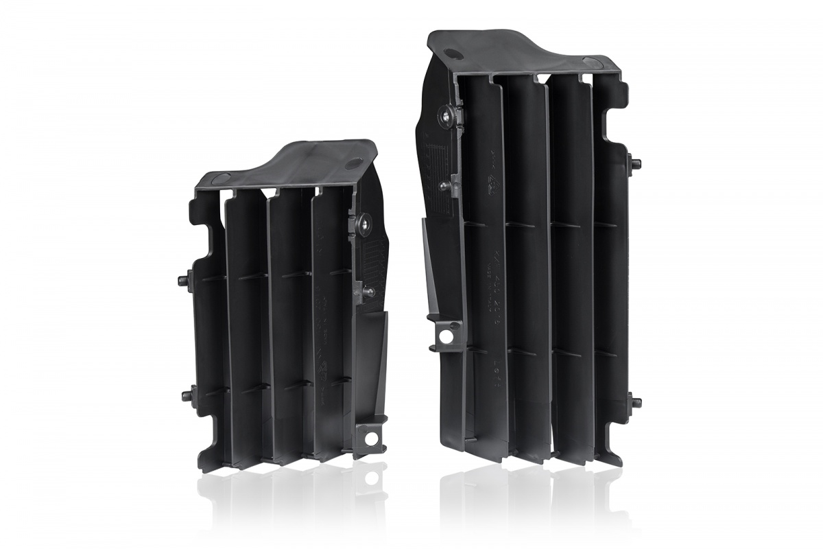 Motocross radiator louvers for Kawasaki black - Radiator Louvers - AC02470 - UFO Plast