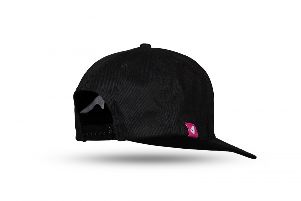 Cap black pink logo - Caps - CP04527 - UFO Plast