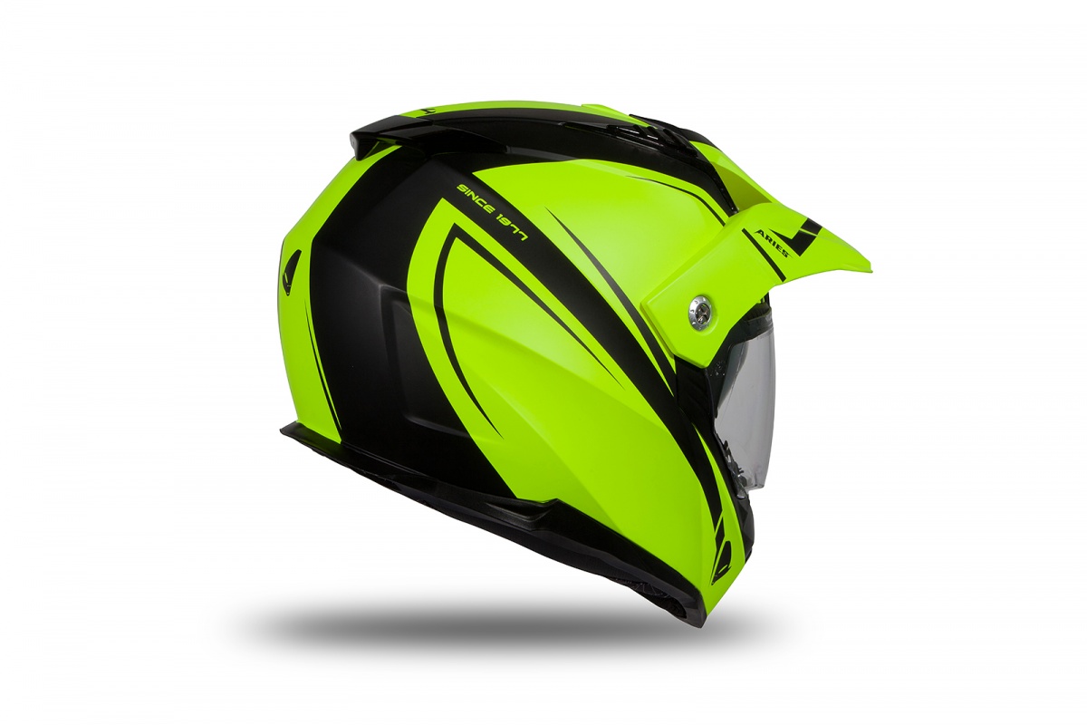 Motocross Enduro helmet Aries black and neon yellow matt - Helmets - HE179 - UFO Plast