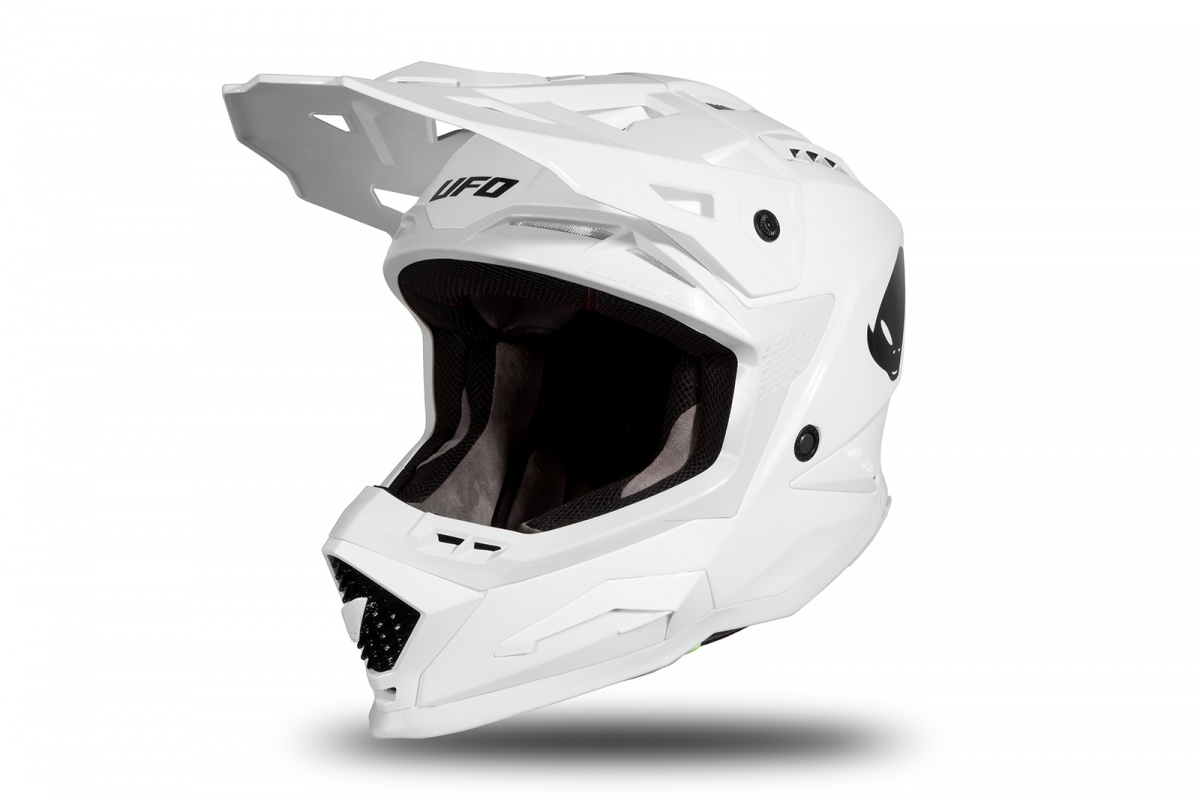 Motocross helmet Echus white glossy - Home - HE166 - Ufo Plast