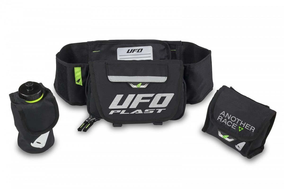 Freetime pouch with water bottle black - Waist pack - MB02263 - Ufo Plast