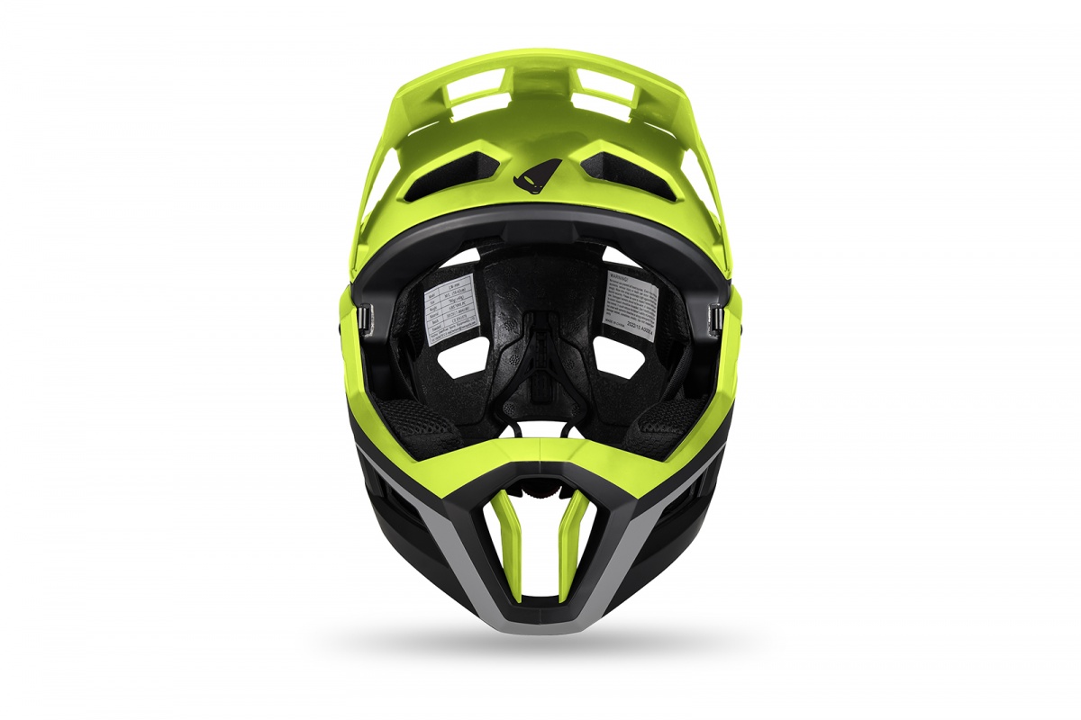 Mtb Defcon two helmet black and neon yellow - Helmets - HE15002-K - Ufo Plast