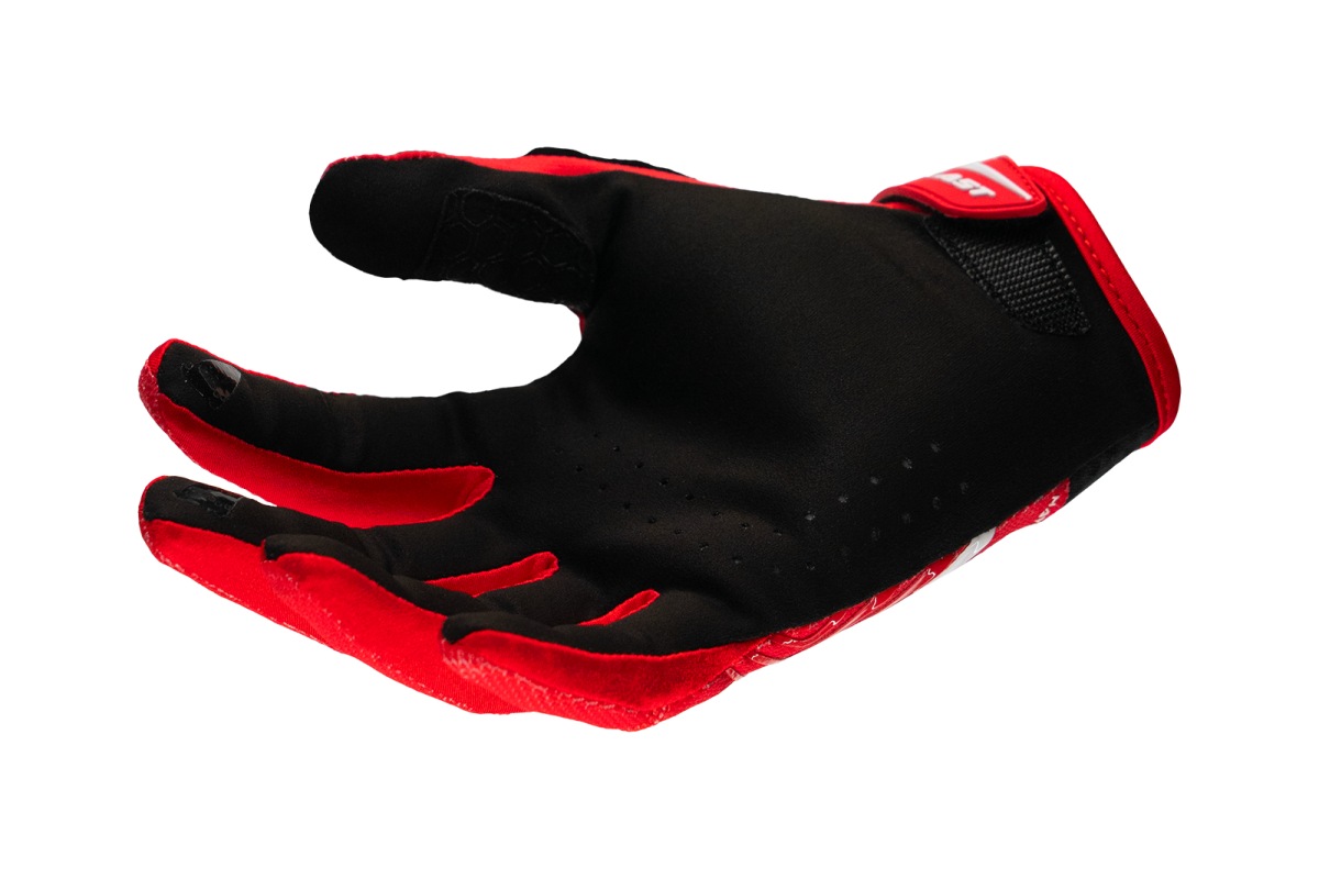 Motocross Hayes gloves red and white - Gloves - GL13001-BW - Ufo Plast