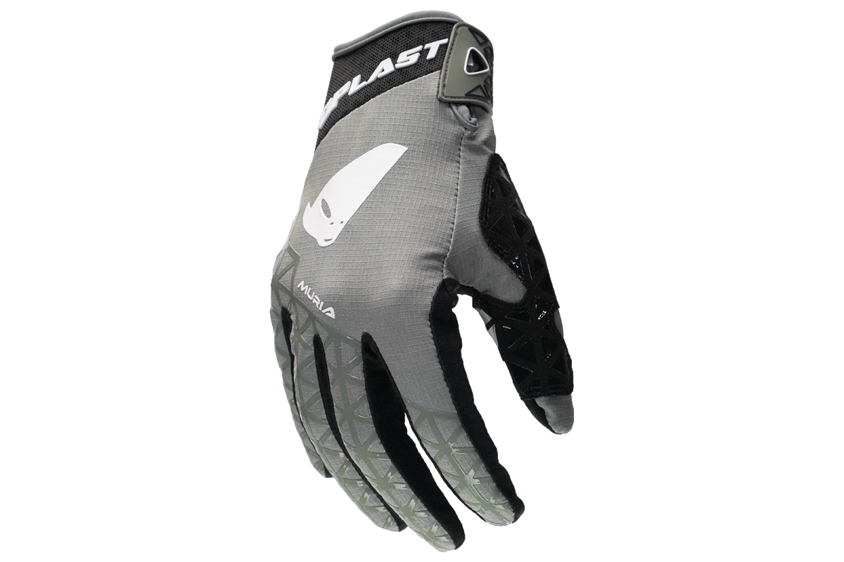 Motocross Muria gloves grey and white - Gloves - GL13002-EK - Ufo Plast