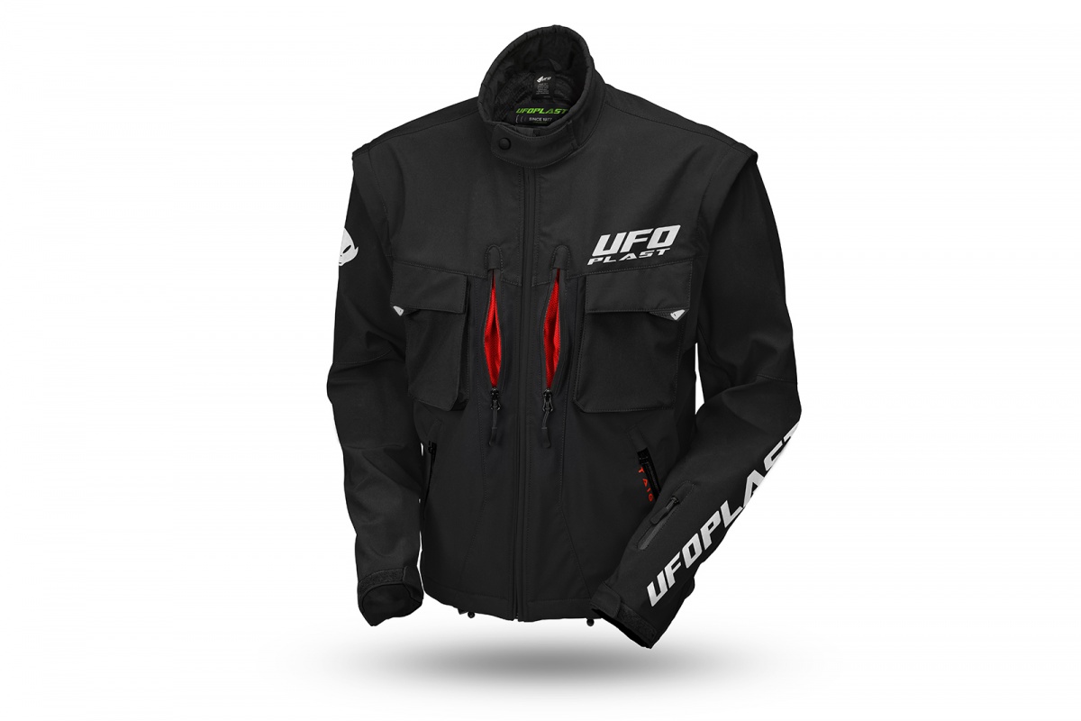 Taiga enduro jacket with protections included black - Jackets - JA13002-K - Ufo Plast