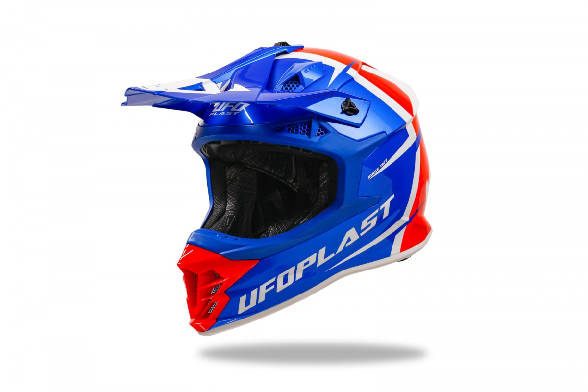 Motocross Intrepid helmet blue, red and white - Helmets - HE13400-CB - Ufo Plast