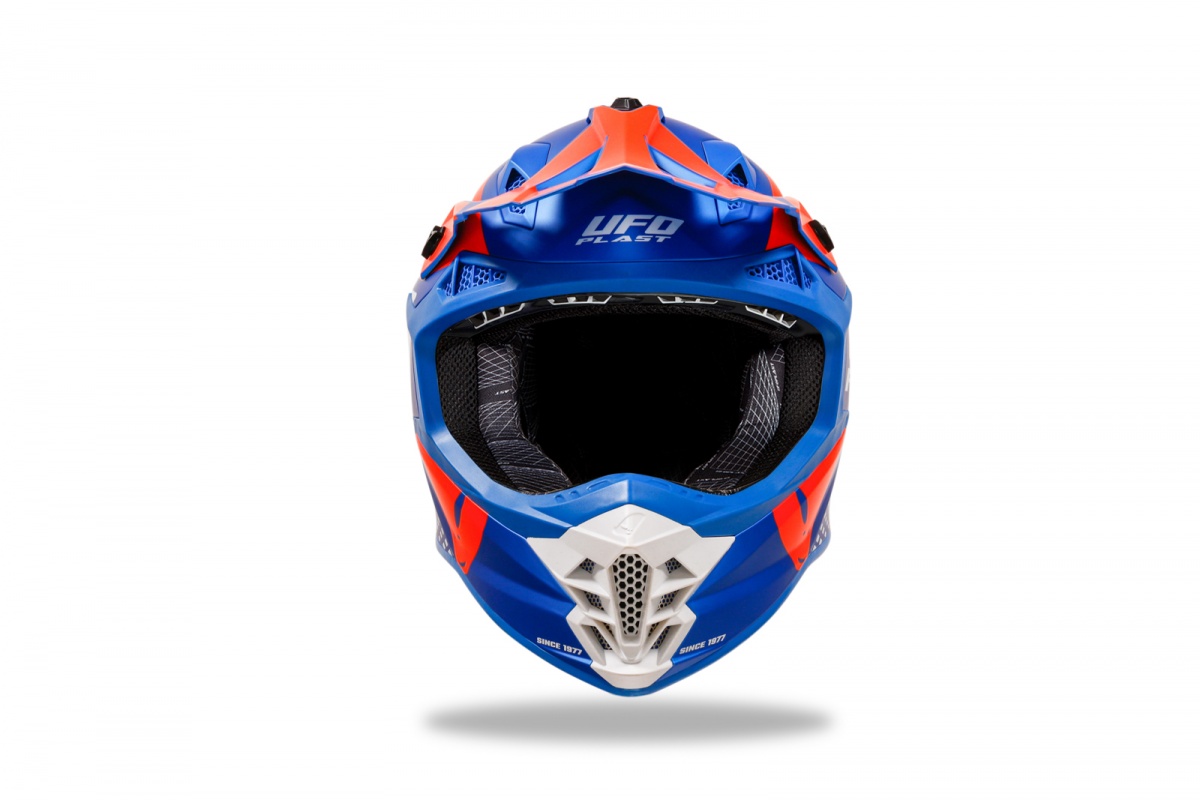 Motocross Intrepid helmet blue and orange - Helmets - HE13400-CF - UFO Plast
