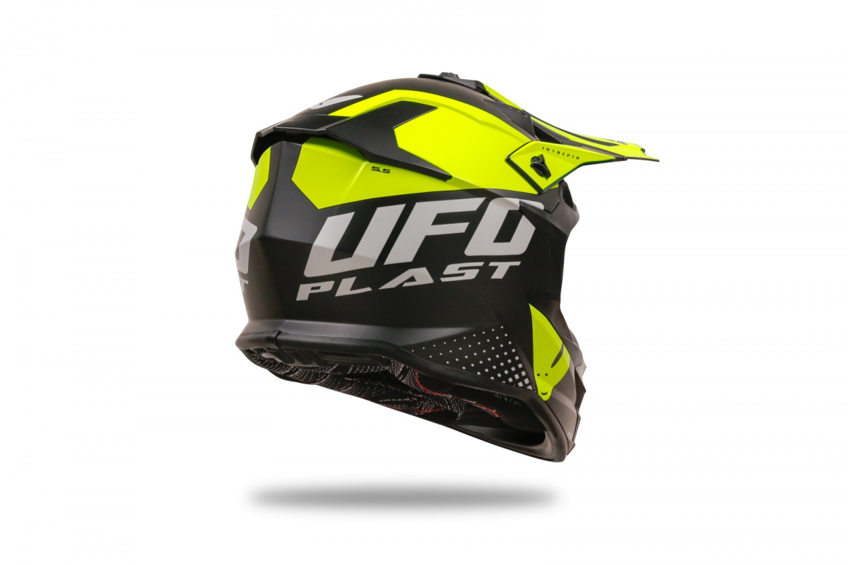 Motocross Intrepid helmet black and neon yellow - Helmets - HE13400-KD - UFO Plast