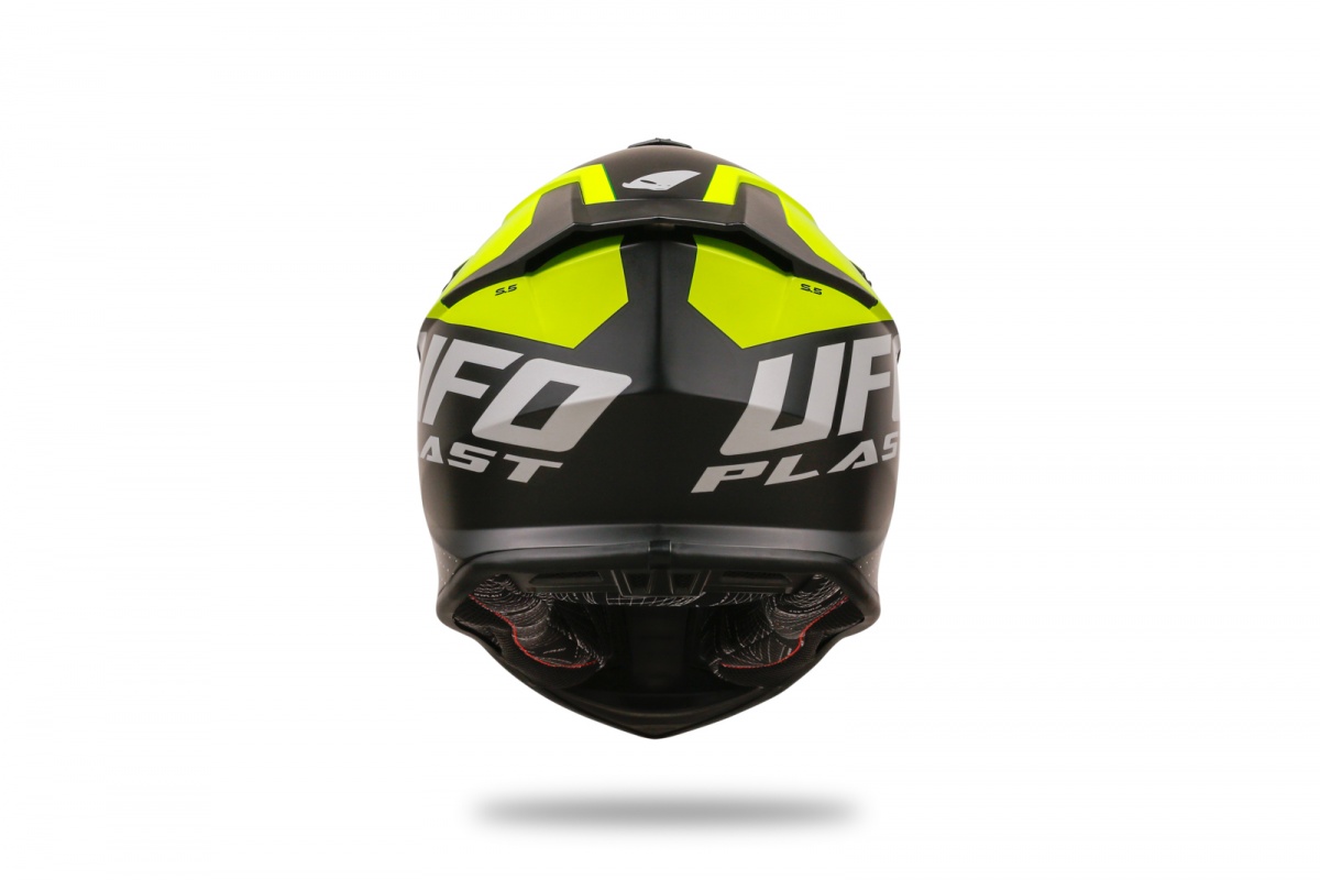 Motocross Intrepid helmet black and neon yellow - Helmets - HE13400-KD - UFO Plast